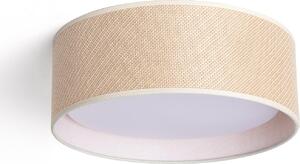 Plafoniera LED rotonda in rattan Ø360 Rufus Natural