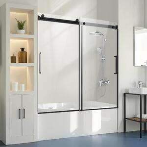 Porta scorrevole senza telaio per vasca da bagno - Porta doccia 1422-1524x1524mm - Porta doccia in vetro per bagno - Shopping