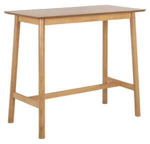 ZARION Rovere Naturale – TAVOLO BAR/DA CUCINA ALTO IN LEGNO IMPIALLICCIATO