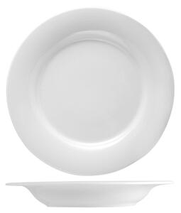 Set 12 piatti fondi Firenze in porcellana bianca cm 22
