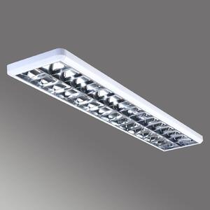 G & L Handels GmbH Plafoniera griglia 432, bianco, lunga 154,5 cm dimmerabile, Bianco / Opale, Studio / Ufficio, Metallo, Moderno, Plafoniera
