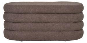 Panca marrone in tessuto bouclé Dartford - House Nordic