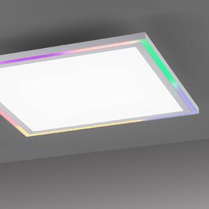 JUST LIGHT. Plafoniera LED Edging, CCT + RGB, 40x40cm