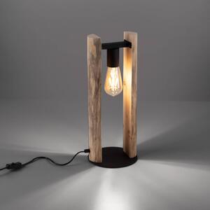 JUST LIGHT. Lampada da tavolo Log di legno