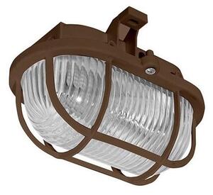 Plafoniera da esterno OVAL 1xE27/60W/230V IP44 marrone