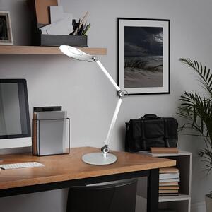 Briloner Lampada LED da scrivania Office, argento, CCT