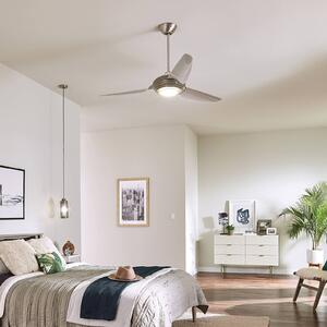 KICHLER Ventilatore LED a soffitto Voya crema