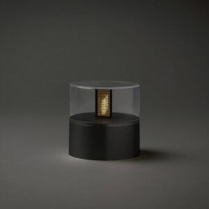 Konstsmide Christmas Lampada LED deco con effetto fiamma, base nera