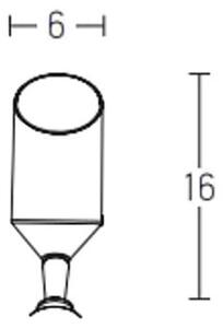 Zambelis E217 - Lampada da esterno 1xGU10/5W/230V IP65 nero
