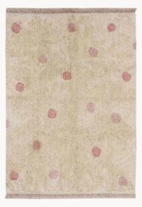 Tappeto per bambini fatto a mano e lavabile Hippy Dots