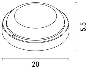 Applique a LED da esterno BULKHEAD LED/18W/230V 3000K IP54 bianco