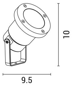 Lampada da esterno 1xGU10/5W/230V IP65 bianco
