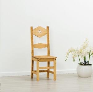 Sedia rustica con cuore - LM-C97