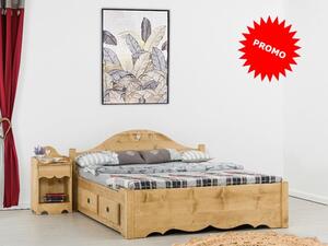 Letto rustico con cuore e 4 CON CASSETTI - LM-C164C1 PROMO