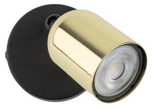Faretto da parete TOP 1xGU10/10W/230V nero/oro
