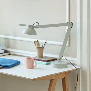 HAY PC Double Arm lampada LED da scrivania, cenere