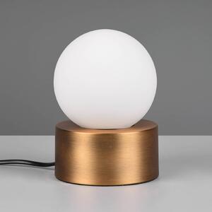 Reality Leuchten Lampada da tavolo Countess vetro opale, ottone