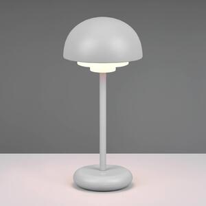 Reality Leuchten Lampada LED Elliot, IP44, accu, touchdim, grigio