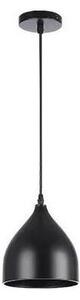 Lampadario a sospensione con filo COMO 1xE27/60W/230V diametro 17 cm nero