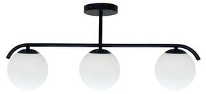 Lampadario a sospensione con supporto rigido AMADEO 3xE14/40W/230V nero