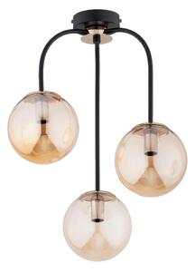 Lampadario a plafone GAMMA 3xE14/10W/230V nero/oro