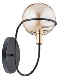 Applique PETRA 1xE14/10W/230V nero/oro