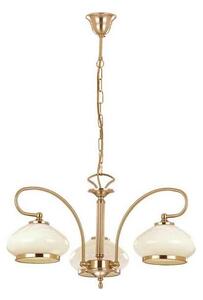 Lampadario a sospensione con catena ASTORIA 3xE27/15W/230V oro