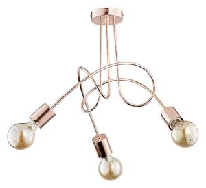 Lampadario a plafone TANGO 3xE27/15W/230V rame