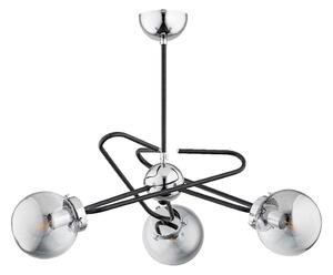 Lampadario a sospensione con supporto rigido SAGITO 3xE14/10W/230V cromo