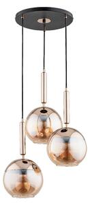 Lampadario a sospensione con filo VOLDA 3xE27/15W/230V diametro 52 cm ottone