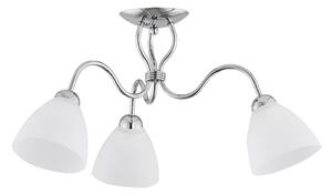 Lampadario a plafone ARIEL 3xE27/15W/230V cromo