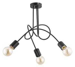 Lampadario a plafone TANGO 3xE27/15W/230V nero
