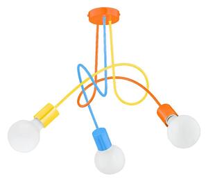 Lampadario a plafone per bambini TANGO 3xE27/15W/230V colorato