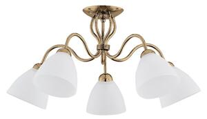 Lampadario a plafone ARIEL 5xE27/15W/230V oro