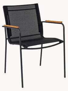 Sedia da giardino con braccioli in legno di teak Mood Classic
