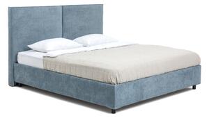 Letto matrimoniale imbottito blu con contenitore con rete inclusa 160x200 cm Myra Bold – Bonami Selection