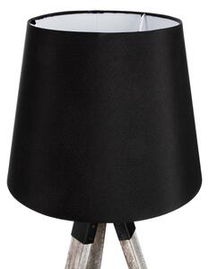 Atmosphera - Lampada da tavolo RUNO 1xE27/25W/230V legno/nero