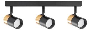 Zuma Line 2204BD-3-BK - Faretto FORI 3xGU10/50W/230V nero/oro