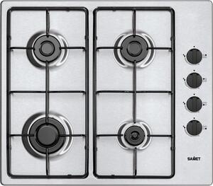 Samet Piano Cottura a Gas 4 Fuochi 60 cm Materiale Acciaio Inox colore Inox - Ariane202560IX