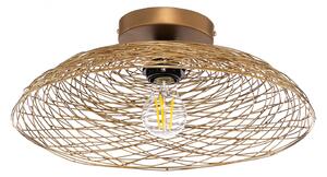 Plafoniera Lindby, Thorian, dimmerabile, Dorato / Ottone, Soggiorno, Metallo, Design