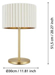 Eglo 39766 - Lampada da tavolo TAMARESCO 1xE27/40W/230V bianca