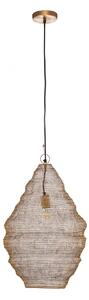 Lampada a sospensione Lindby, Kaviya, dimmerabile, Dorato / Ottone, Soggiorno, Metallo, Design