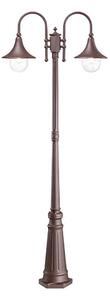 Ideal Lux - Lampada da esterno CIMA 2xE27/52W/230V 216 cm IP43 marrone