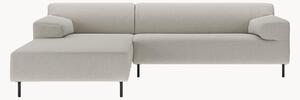 Divano angolare grigio argento/nero freistil180