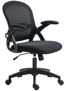 Icon Space Sedia Ergonomica con Ruote e Braccioli in Tessuto Mesh colore Nero