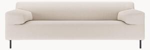 Divano 3 posti grigio argento/nero freistil180, larg. 222 cm