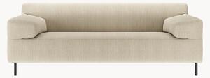 Divano 2 posti in velluto a coste grigio naturale/nero freistil180, larg. 202 cm