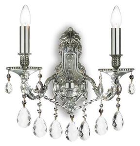 Ideal Lux - Applique di cristallo GIOCONDA 2xE14/40W/230V argento