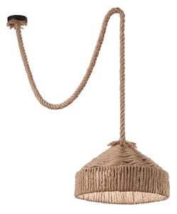 Ideal Lux - Lampadario a sospensione con filo CANAPA 1xE27/15W/230V diametro 41 cm marrone