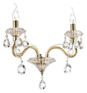 Ideal Lux - cristallo muro lampada NEGRESCO 2xE14/28W/230V oro